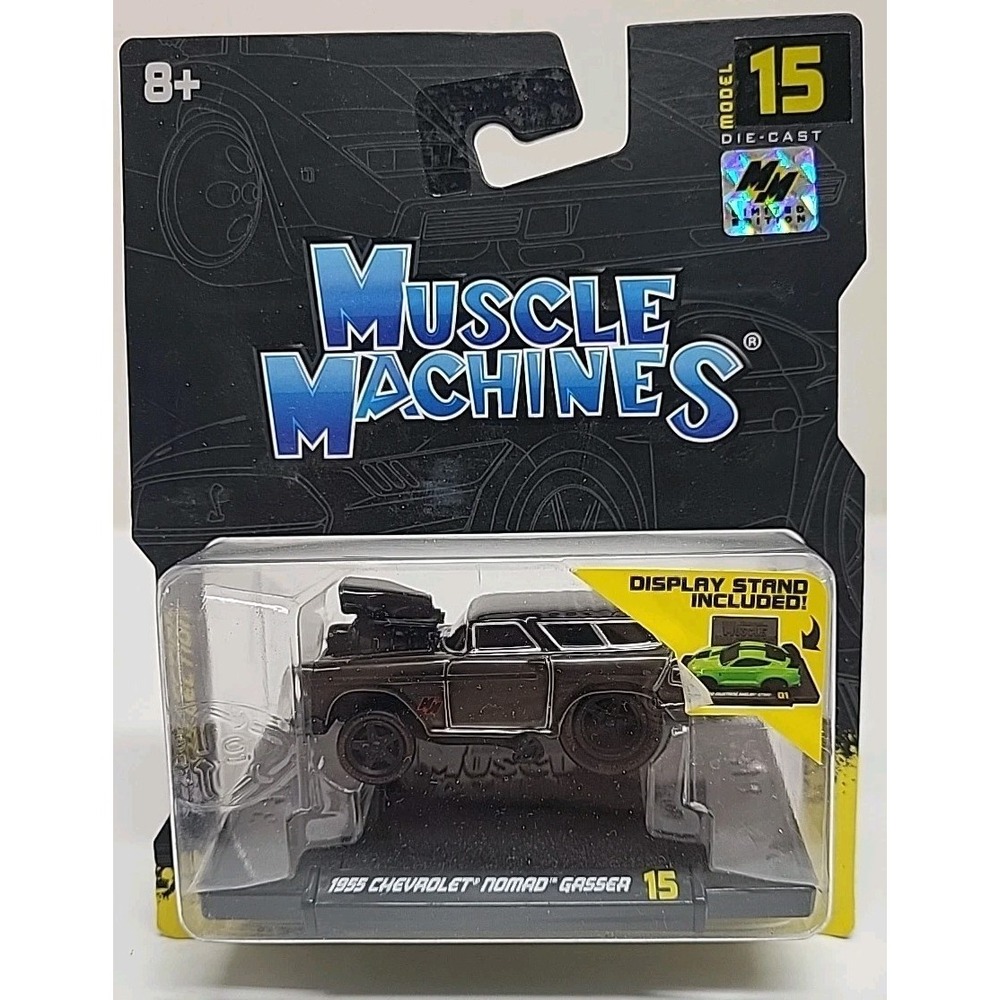 Muscle Machines 1955 Chevrolet Nomad Gasser Limited Edition Chase 1:64 New